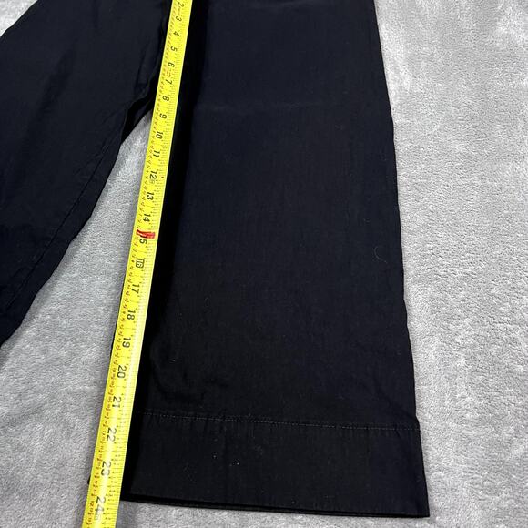 Maeve Anthropologie The Colette Pants Women's 25P Linen Stretch Wide Leg Black - Picture 6 of 10